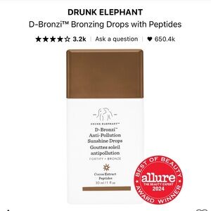 Drunk Elephant D-Bronzi Anti-Pollution Sunshine Drops